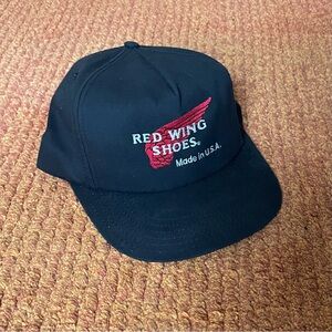 Red wing boots hat vintage USA made